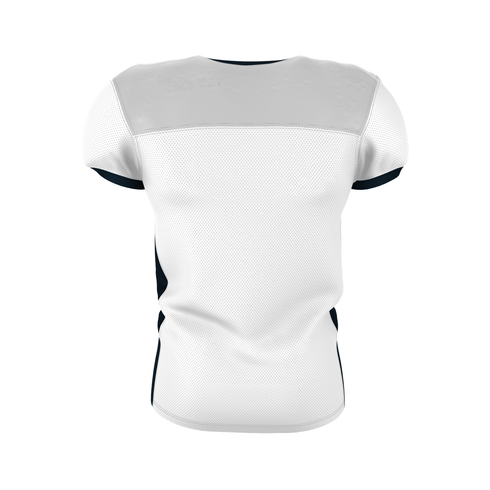 Badger Sport Adult Elusive Football Jersey (A00173-028906), Color 'White/Navy'